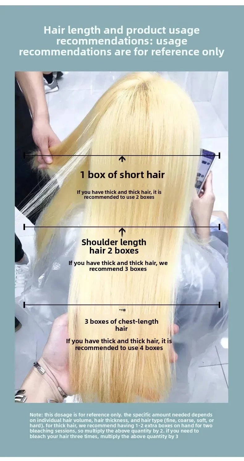 9 Degrees Hair Bleach Color Fading Paste White Gold Tasteless Bleaching Agent for Salon Home Use Professional Styling