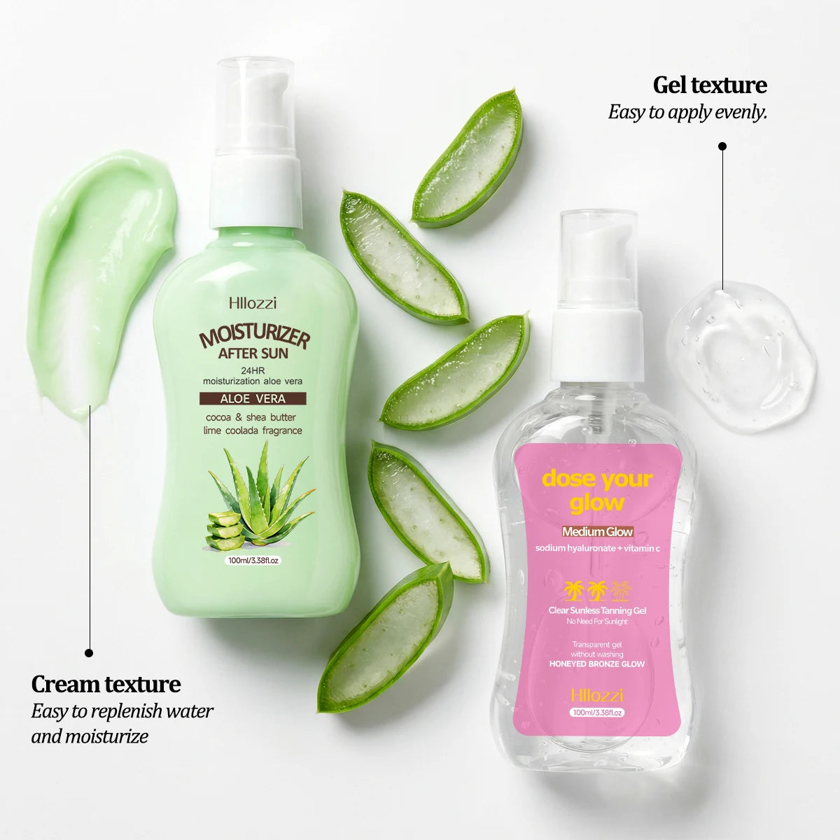 CLEAR SUNLESS TANNING GEL (MEDIUM GLOW) MOISTURIZER AFTER SUN,Long-lasting bronze, nourishing without stickiness