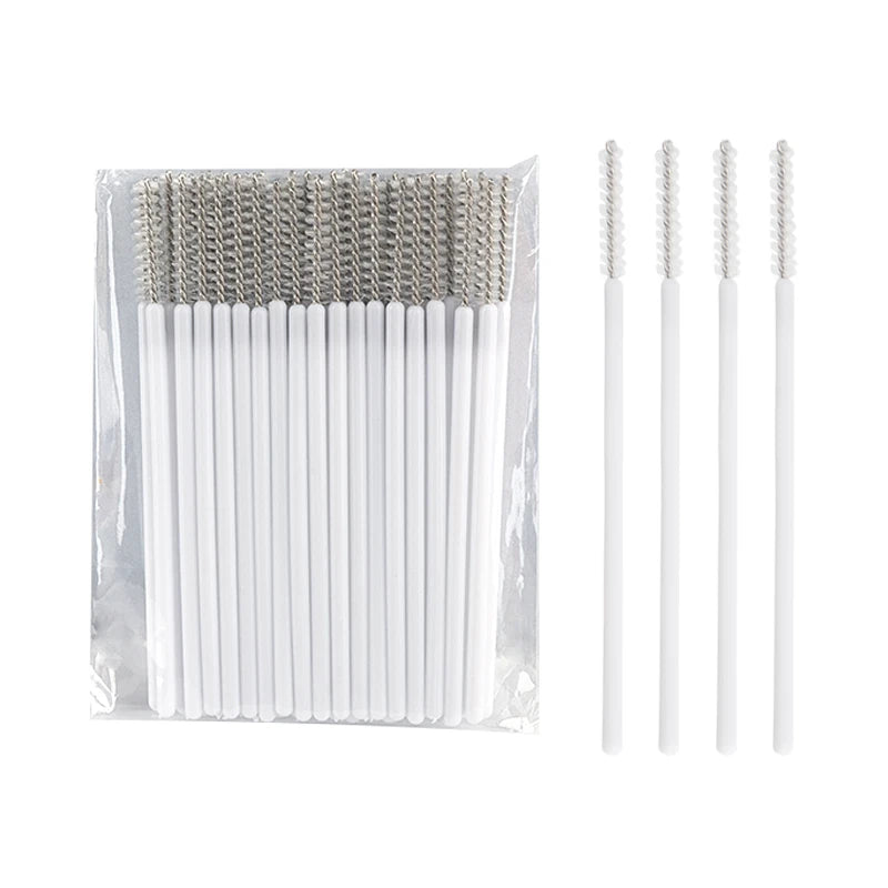 50pc Disposable Eyelash Makeup Brush Mascara Wands Micro Brushes Cosmetics Microbrush Eyebrow Applicator Lash Extension Supplies