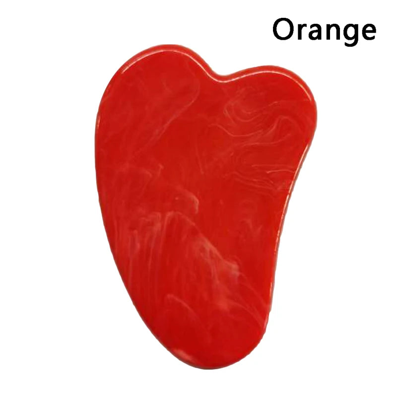 1Pcs Plastic Scraper Board Massage Rose Quartz Jade Guasha Stone For Face Neck Skin Lifting Wrinkle Remover Beauty Care