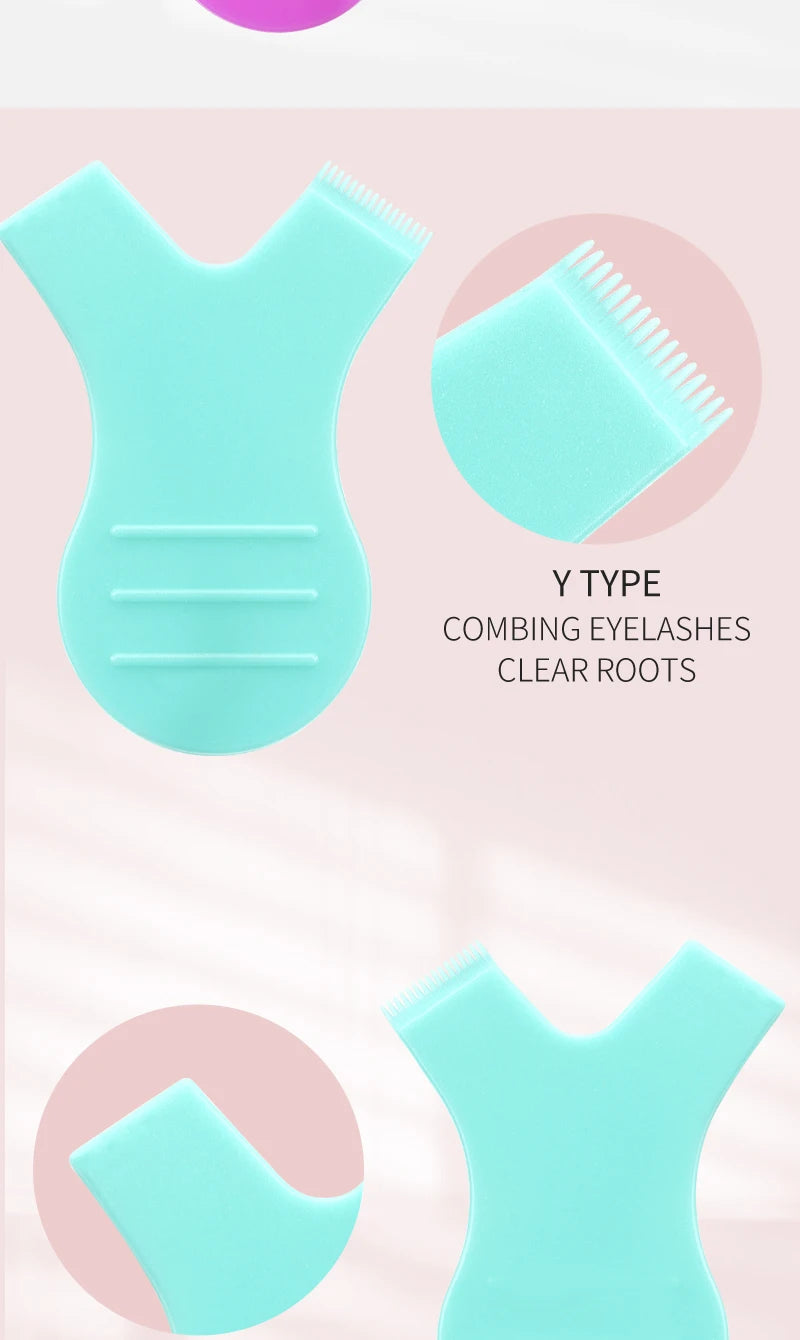 10/20 Pcs Reuseable Plastic Eyelash Brush Cleaning Y Shape Grafted lashes Mascara Brushes Eyelash Extension women Makeup Tools