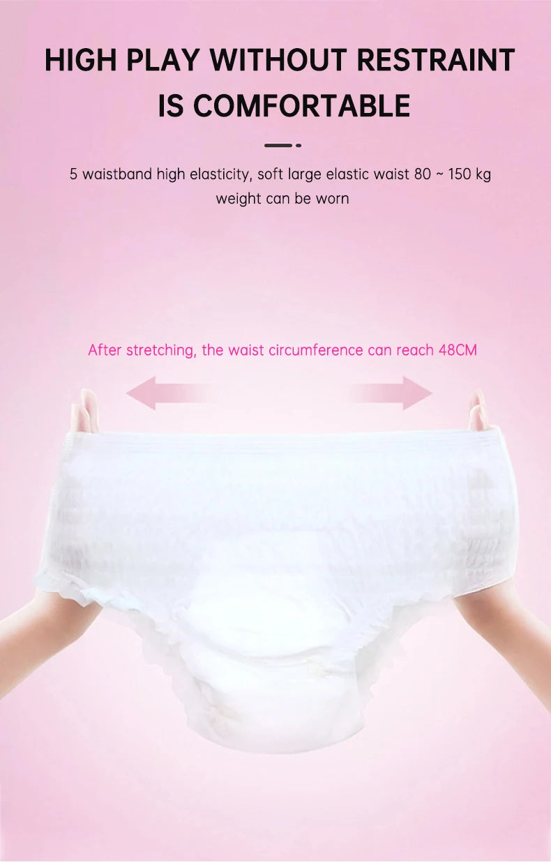 1Packs Sanitary Pants Disposable Night Use Pants Sanitary Napkins Ultra-Thin Menstrual Pants Sleepwear Postpartum Care Pad  rtum