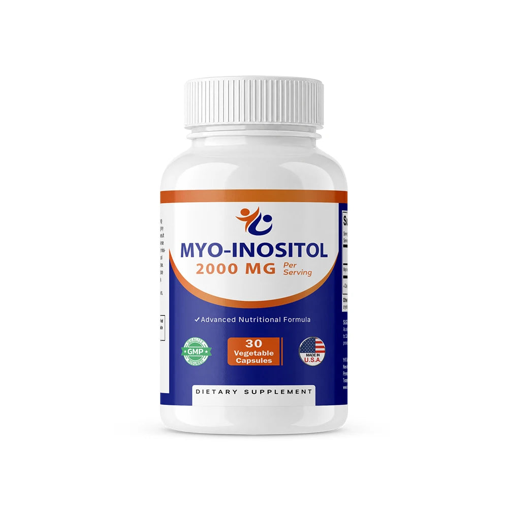 Myo-Inositol 2000 mg - Promotes Hormonal Balance and Ovarian Health, Regulates Menstrual Cycles, and Improves Mood