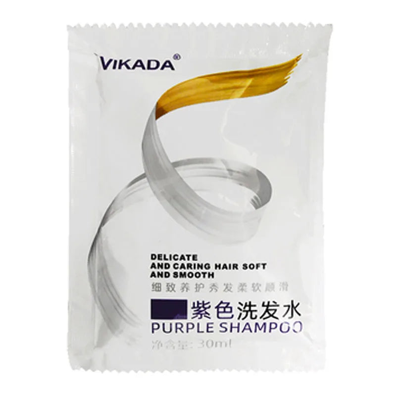 Color Fixing Purple Shampoo Lock Color Cover Gray Hair Fade Yellow After Bleach Hair Dye Long Lasting Non-irritating Care