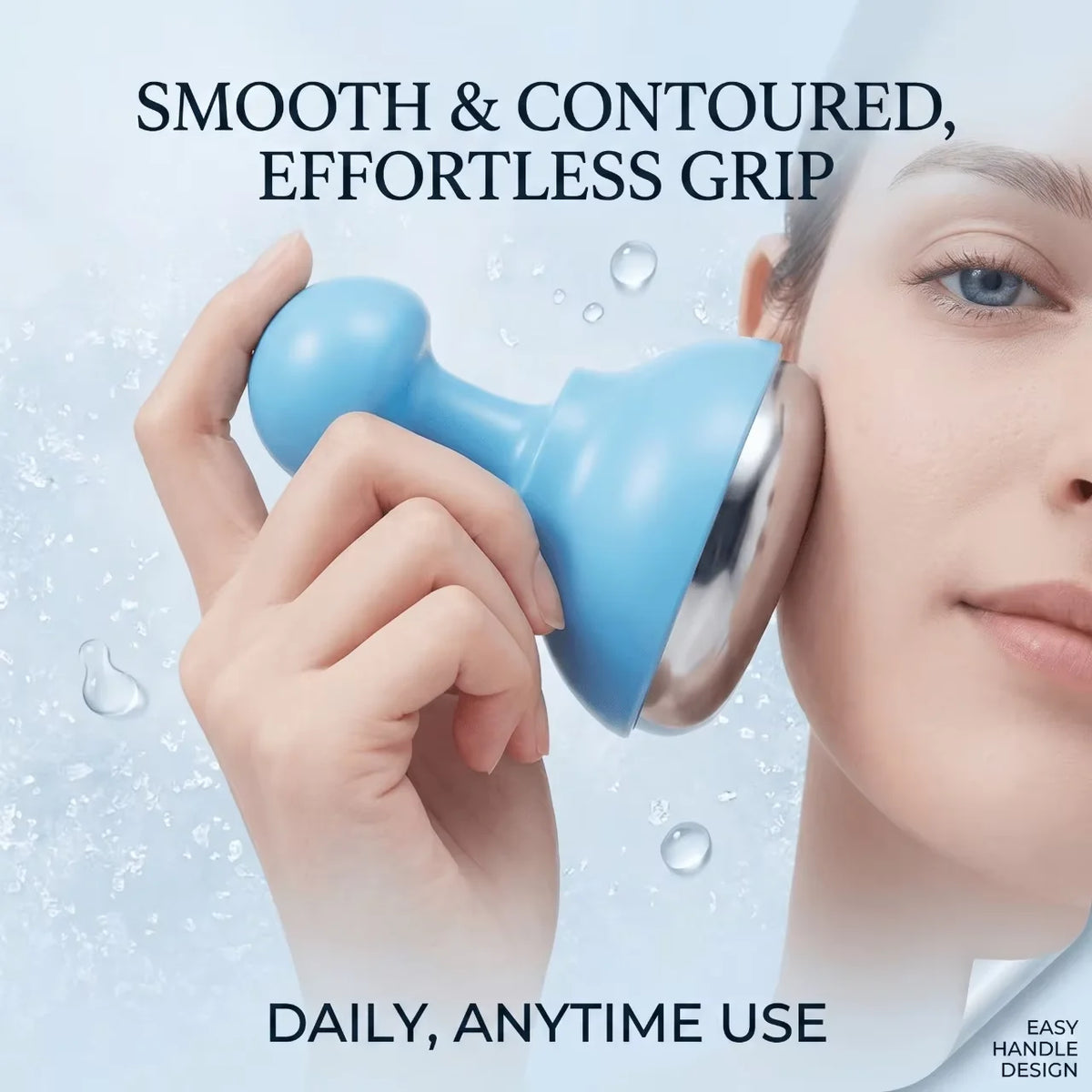 Cold Cooling Face Ice Massager,Ice Hammer&Ice Face Roller Cryo Tool,Relieve Face Puffiness Sunburn,Lifting Firming Skin Massage