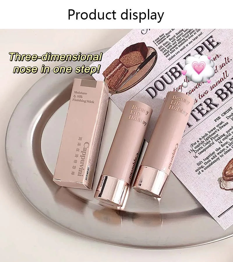 Moisturizing Silky Three-dimensional Contour Stick Lasting Natural Matte Single Color Suitable for Nose Shadow Makeup Contour