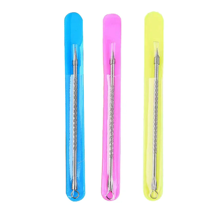 1/2Pcs Blackhead Comedone Acne Pimple Blemish Extractor Remover Stainless Steel Needles Remove Tools Face Skin Care Pore Cleaner