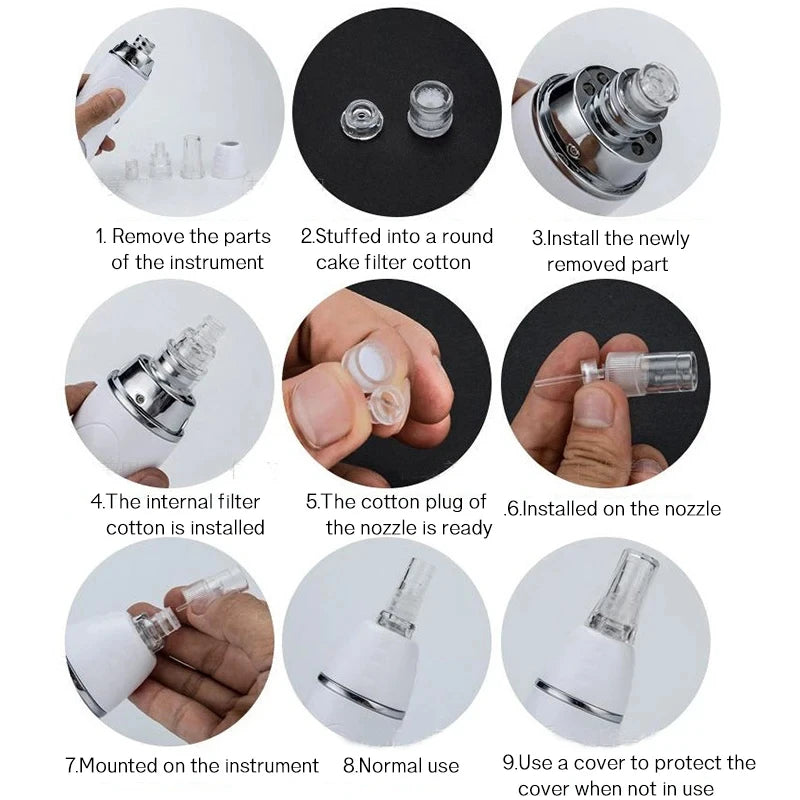 Diamond Dermabrasion Peeling Blackhead Acne Pore Remove Facial Skin Care Beauty Machine Home Vacuum Face   Beauty Equipment