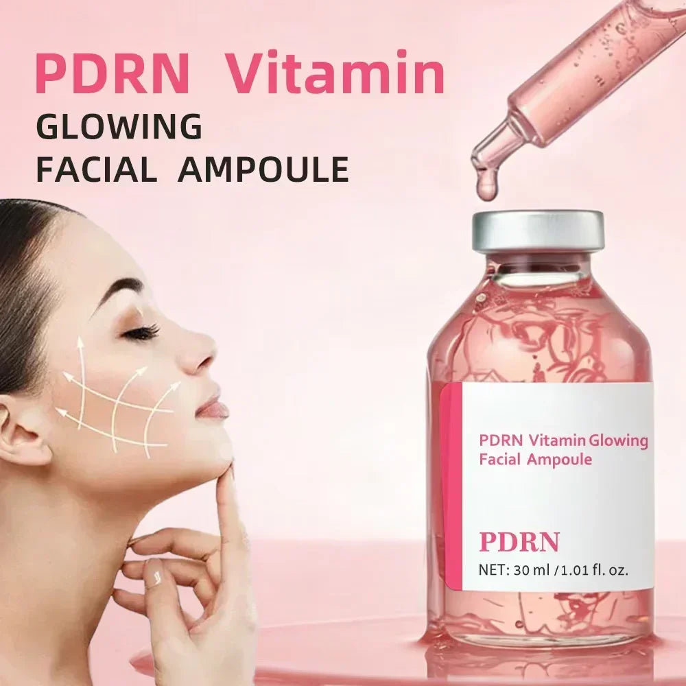 Deep Collagen Peptide Pink PDRN Ampoule Essence Intensive Brightening Moisturizing Firming Smooth Fine Lines Daily Facial Care