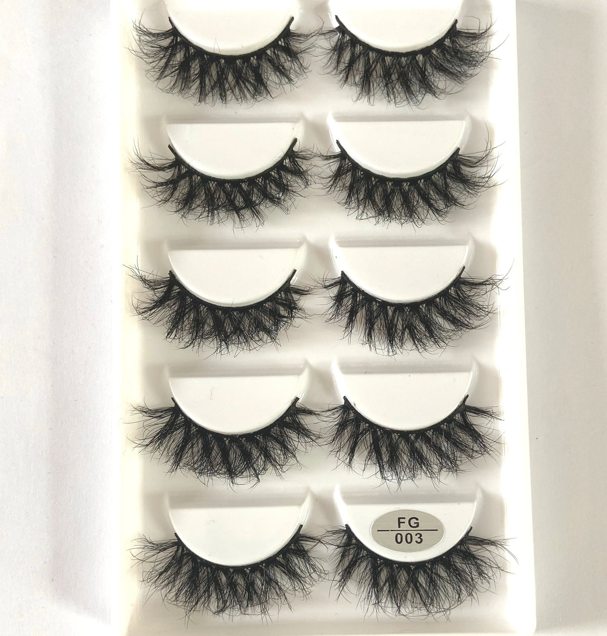 HBZGTLAD 5Pairs Handmade Mink Lashes Short False Eyelashes Dense Natural Long Messy Eye Lashes Reusable Stage Makeup Eyelashes