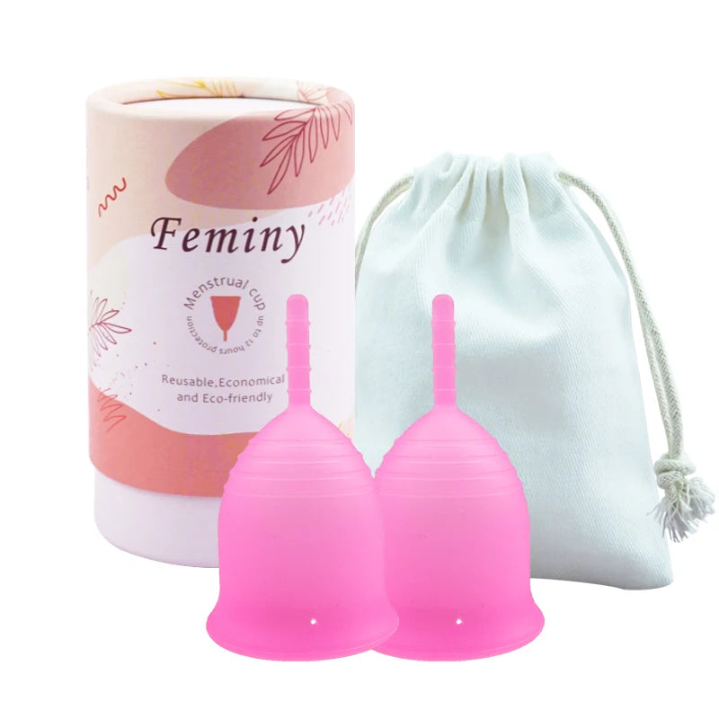 Soft Menstrual Cup 100% Medical Silicone Woman Period Use Hypoallergenic Certified Menstrual Collectors Menstruation Cups
