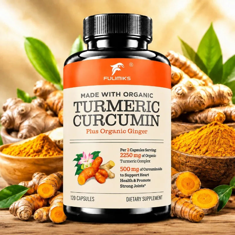 Curcumin Turmeric 2250mg, Advanced Absorption,with Curcuminoids, BioPerine Black Pepper Extract, Joint, Immune Health Support