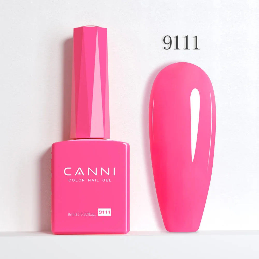 CANNI Hema Free Nail Gel Polish Christmas Red Color Collection Semi Permanent Nail Dehydrator Primer 9ml French Gorgeous Color