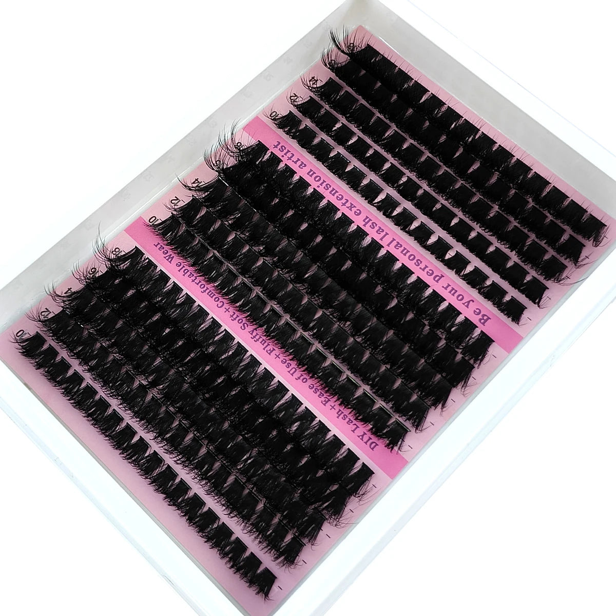 New 15Rows Fluffy Cluster Lashes 60D-160D Natural Thick Eyelash Clusters D/CC/DD Individual Lashes DIY Eyelashes Extension