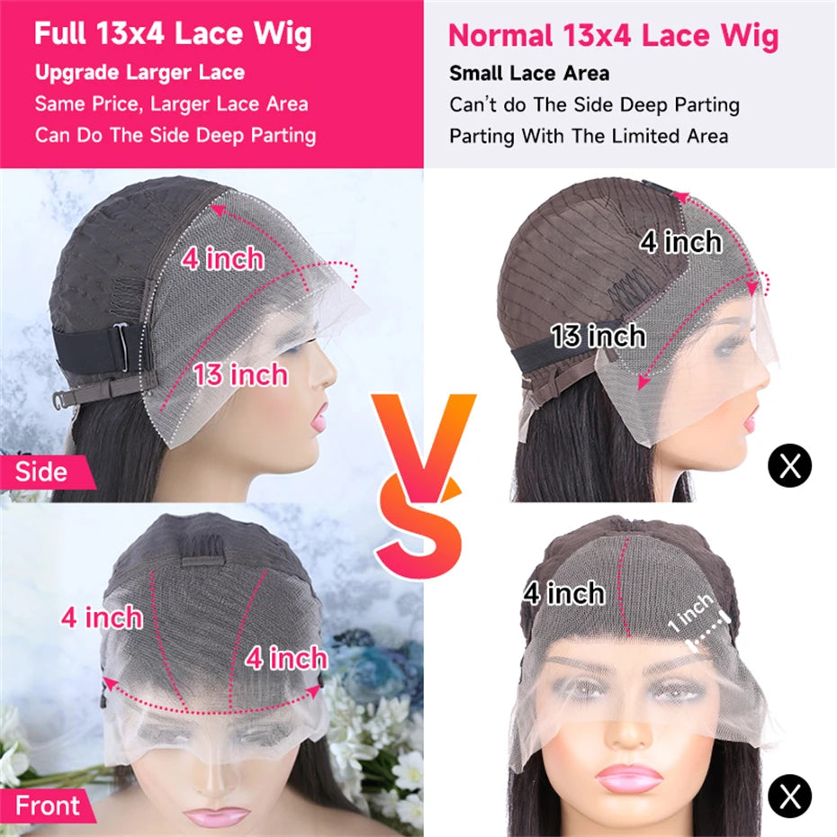 Natural Black Bob Wig Human Hair Blunt Cut Bone Straight 13x4 Transparent Lace Front Wig Ear to Ear Shoulder Length Straight Bob Wigs For Women 250% 280% Density