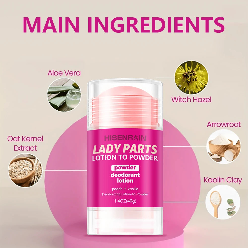 Feminine Intimate Deodorant Peach Stick for Women - Long-Lasting Odor Neutralizer, Fresh & Gentle Care, Natural Ingredients.