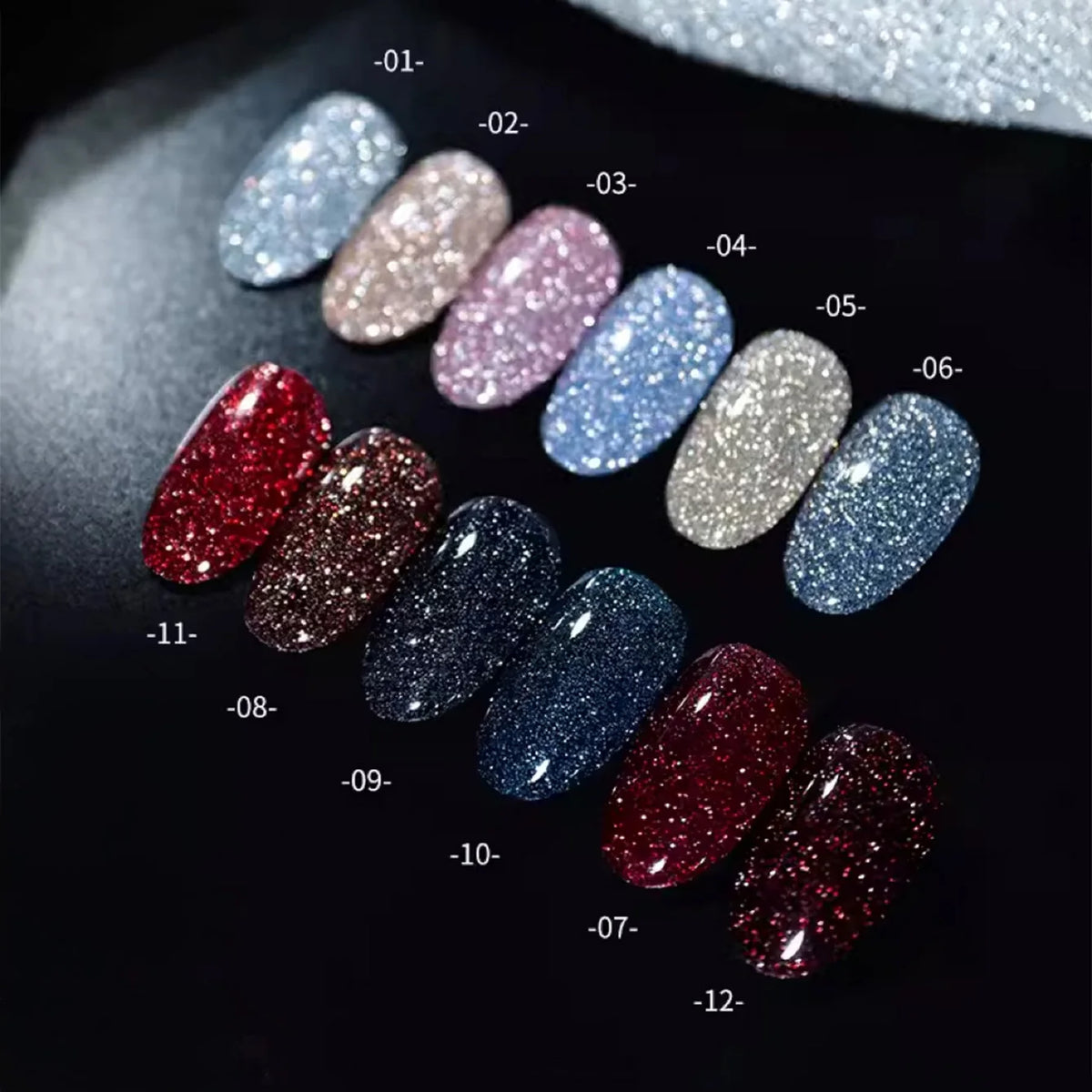 1-12pcs SHAKA Spring Broken Diamond Glue Brown Pink Red Gel Nail Polish 2026 New Atmosphere Essential For Christmas Nail Gel