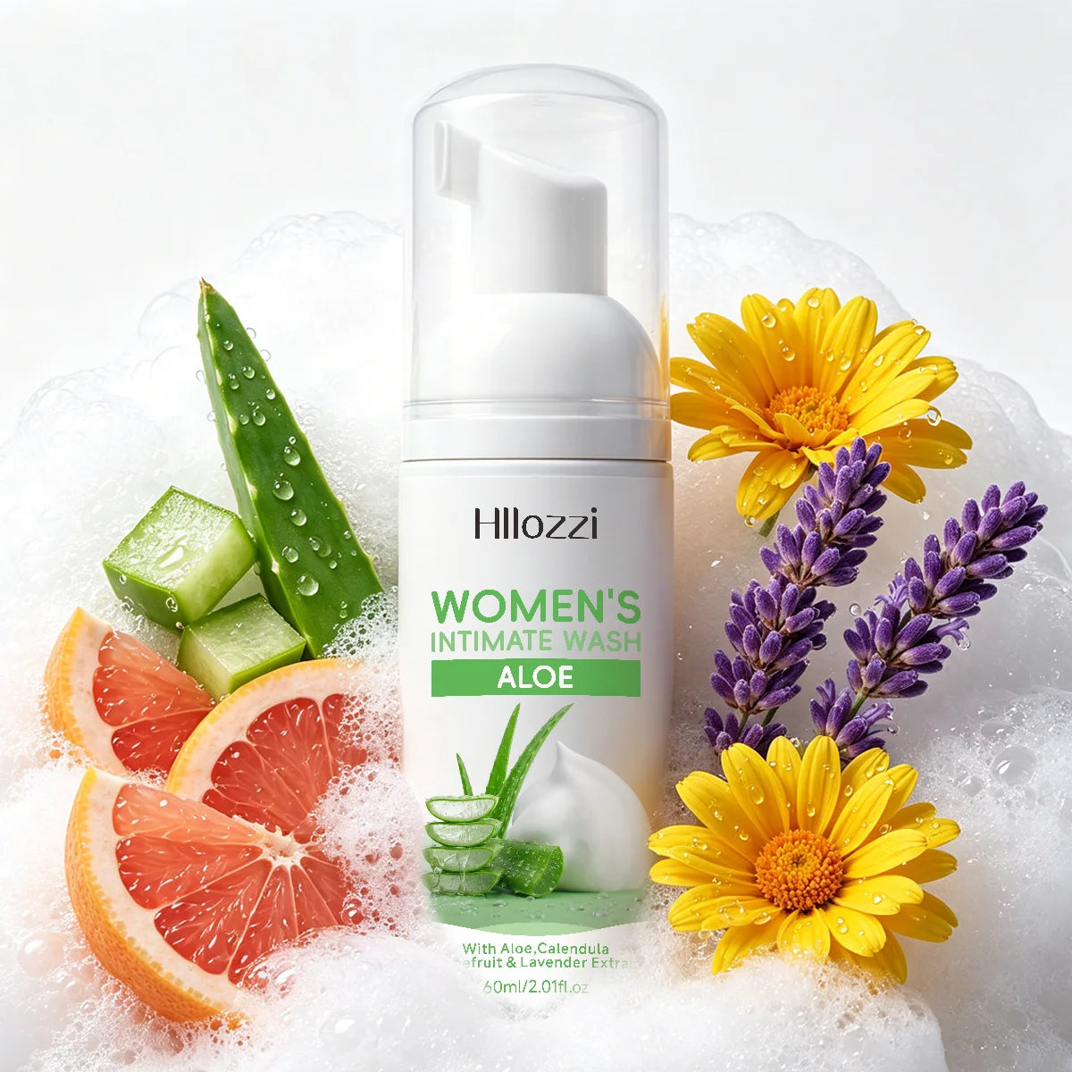 WOMEN'S INTIMATE WASH ALOE: Superior Odor Control, All-Day Freshness & Gentle Daily Grooming Care. Designed for Peak Hygiene.