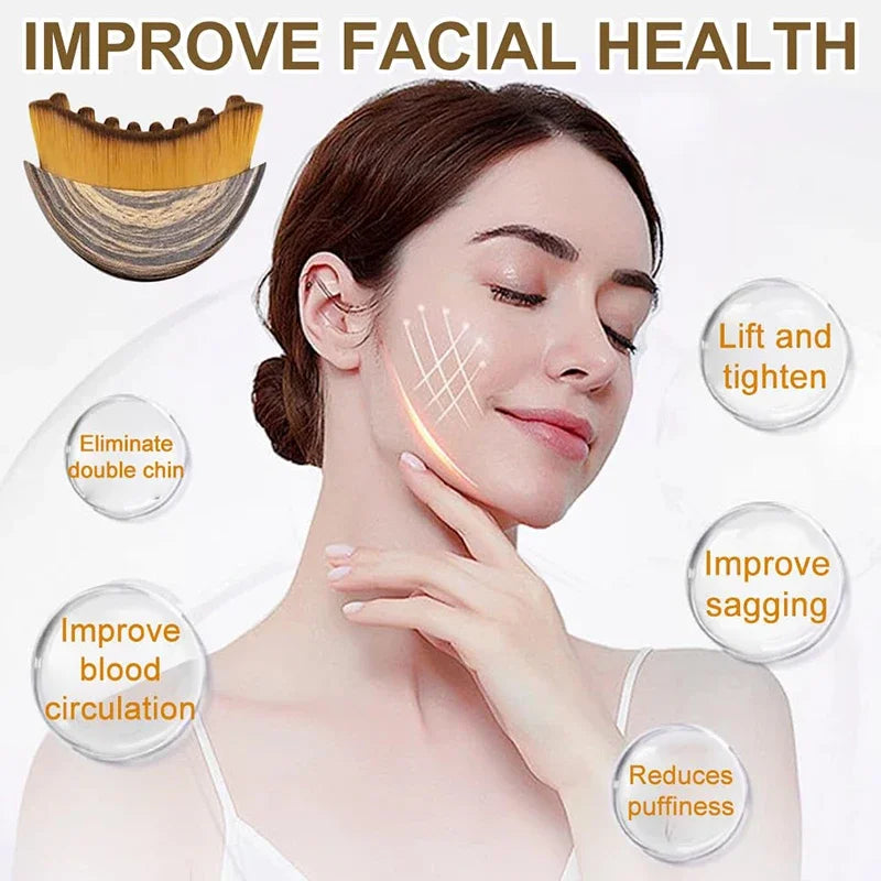 Contour Face Brushes 1Pc Lymphatic Drainage Massager Facial Massager Face Chin Skin Sculpting Tool for Face Ergonomically Makeup