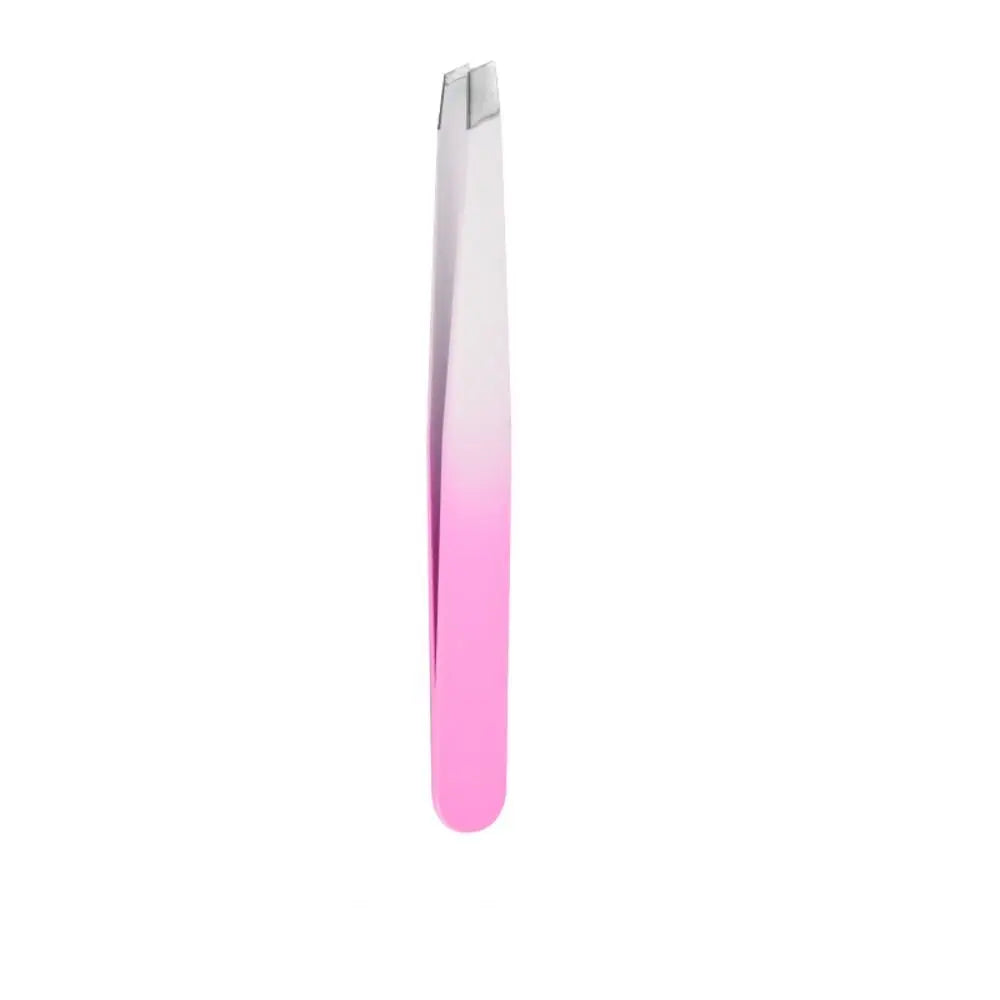 Colorful Eyebrow Pliers Stainless Steel Hair Removal Eye Brow Tweezer Multipurpose Eyelash Extension Oblique Mouth Tip Make Up