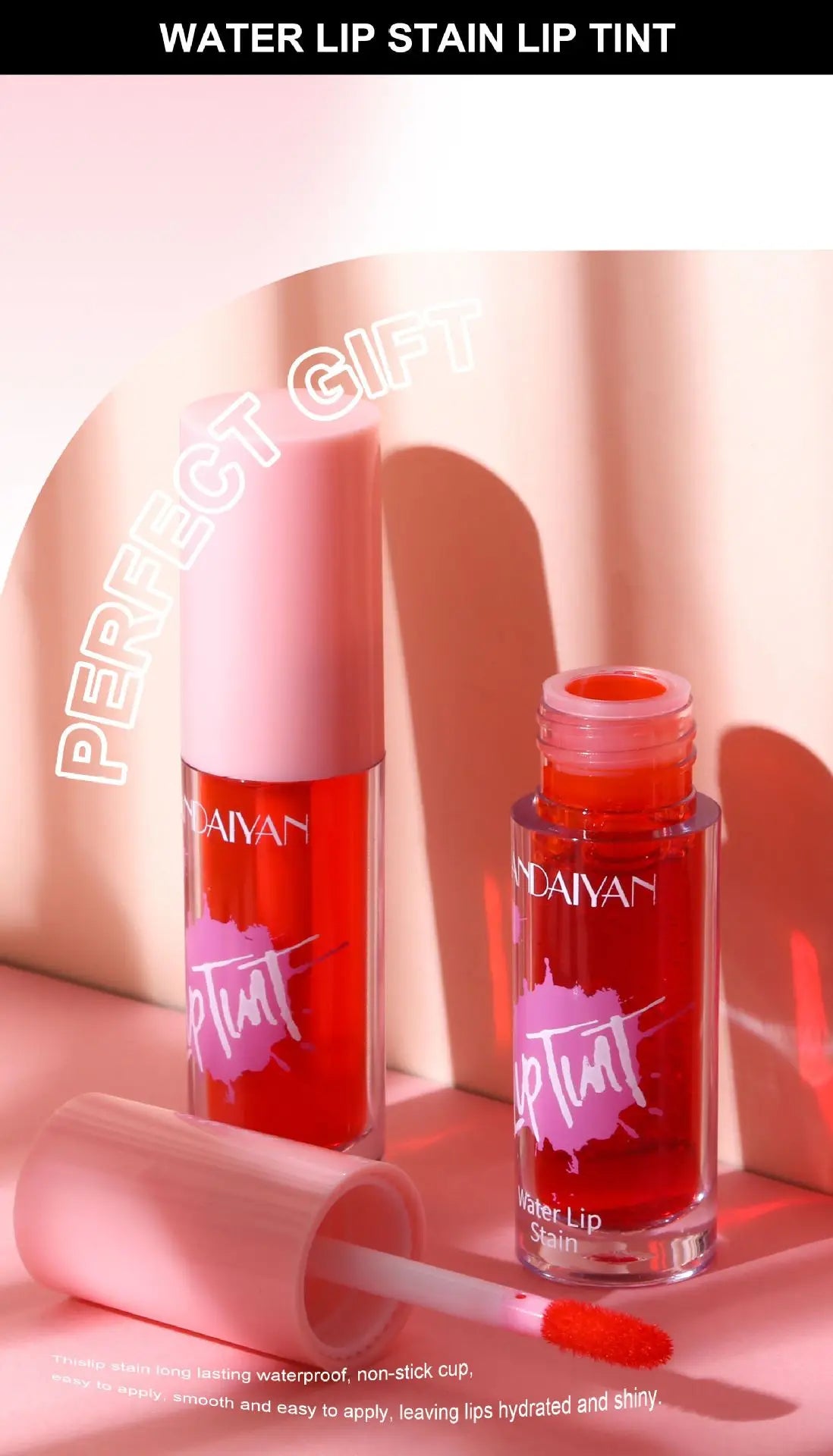 Glossy Multi Use Lip Stain 6 Colors Long Lasting Cheek Tint Moisturizing Blush Makeup Cosmetic Lip Gloss Dye