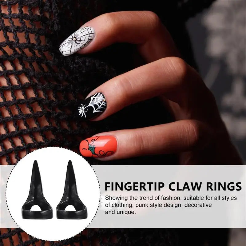 10 Pcs Art Decoration Halloween Retro Claw Fake Nail Punk Claw Fake Nail Finger Claws Fake Finger for Decoration Party Halloween
