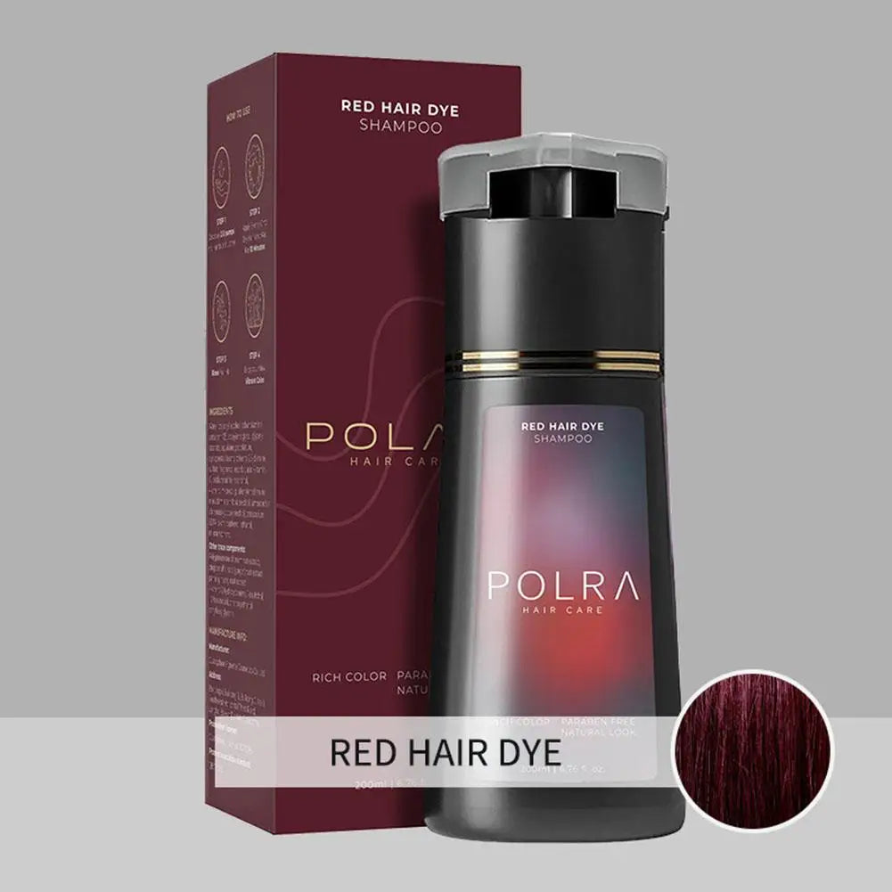200ml 4 Colors Hair Dye Shampoo For Gray Hair For Women Men ﻿Premium Natural Hair Dye Kit Semi Permanent Hair Dye Shampoo Black