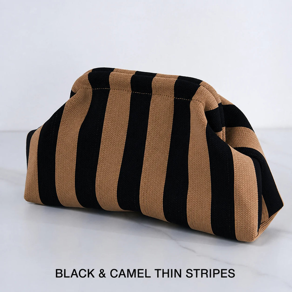 Makeup Storage Pouch Striped Geometric Cosmetic Bag Lightweight Portable Travel Toiletry Handbag For Women Organizer Purse Bags