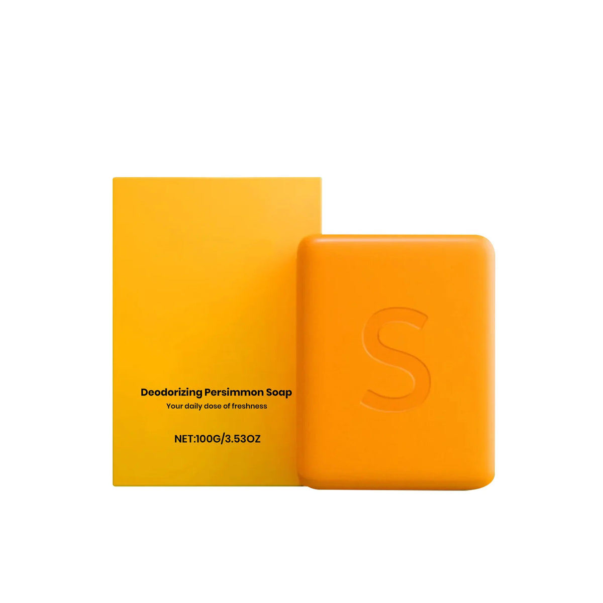 Persimmon Bath Soap Deep Cleanse Remove Body Excess Oil Refresh Skin Moisturize Skins Fruity Scent Bathing Experience Soap Bar