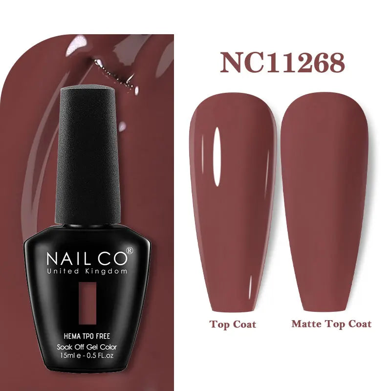 NAILCO 15ml TPO-Free Nail Gel Polish Vernis Semi Permanent Nails Art Manicure Design Hybrid Remover Gel Top Coat Ongle Gel UV