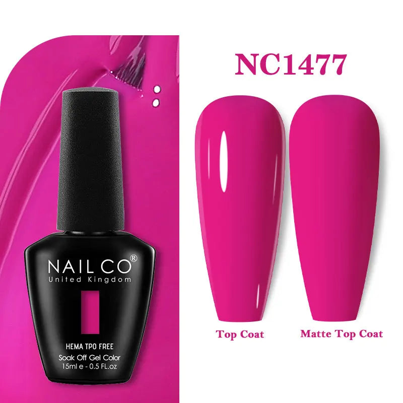 NAILCO 15ml TPO-Free Nail Gel Polish Vernis Semi Permanent Nails Art Manicure Design Hybrid Remover Gel Top Coat Ongle Gel UV