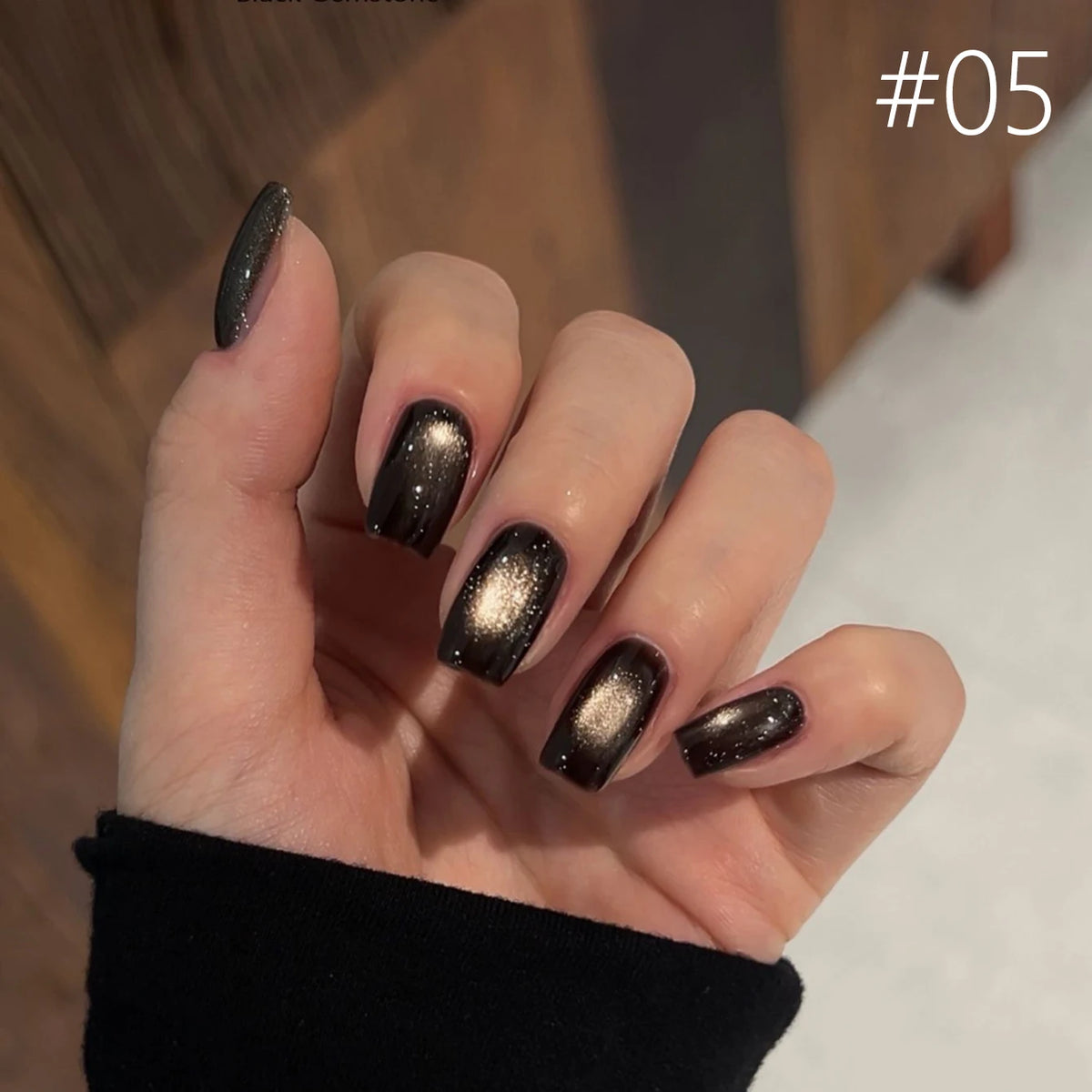 10ML 1-10pcs Christmas Red Nails Gold Black Nails Fiery 10-Color Glass Bead Cat Eye Gel Nail Polish Fine Powder Super Shimmering