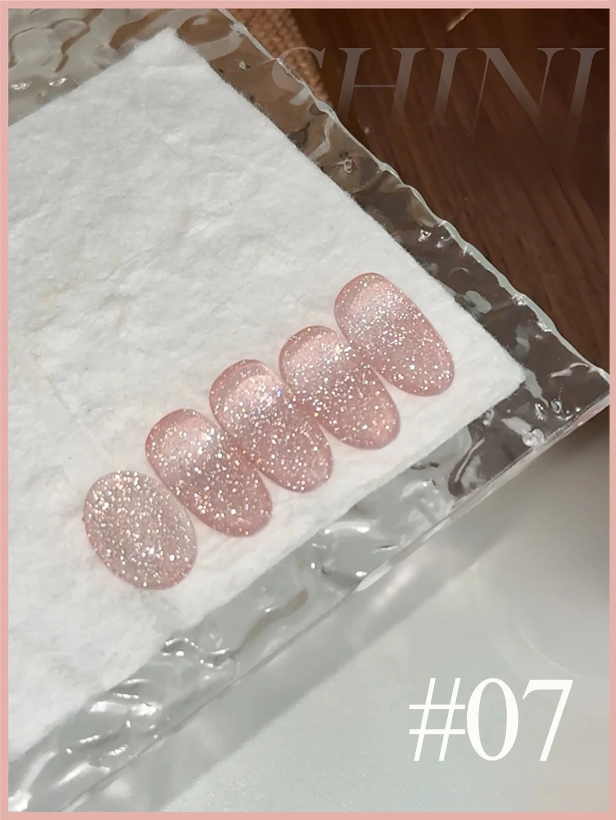 MN 1-9PCS Pink Blue White Green Color Series Gel Nail Polish With Strobe Glitter Brocade Diamond Gel Polish