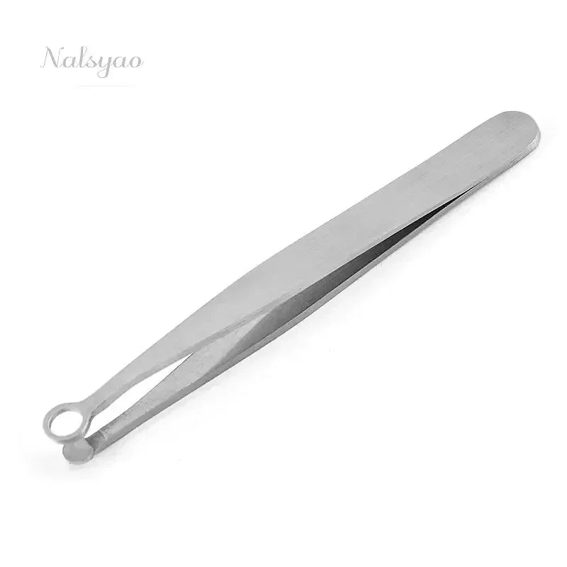Universal Stainless Steel Nose Hair Trimming Tweezers Eyebrow Facial Hair Cut Scissors Manicure Trimmer Tool