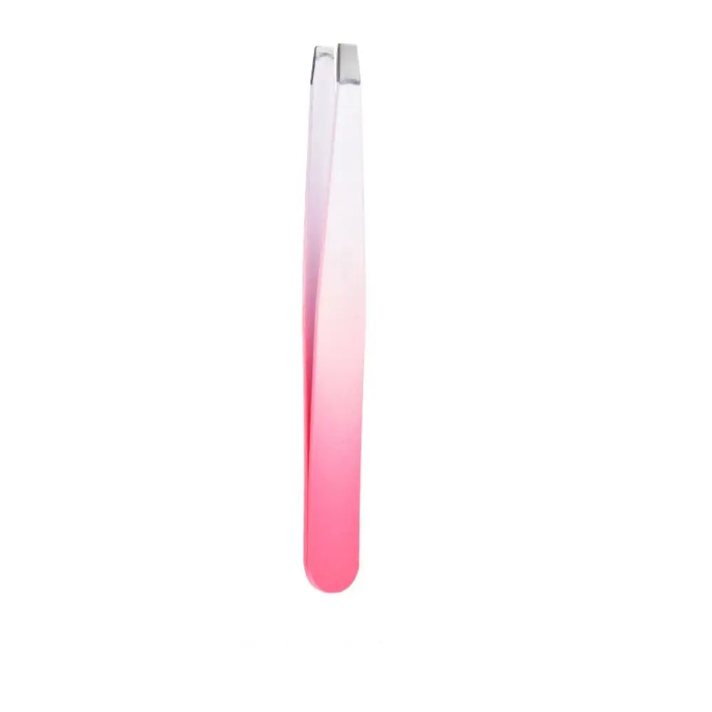 Colorful Eyebrow Pliers Stainless Steel Hair Removal Eye Brow Tweezer Multipurpose Eyelash Extension Oblique Mouth Tip Make Up