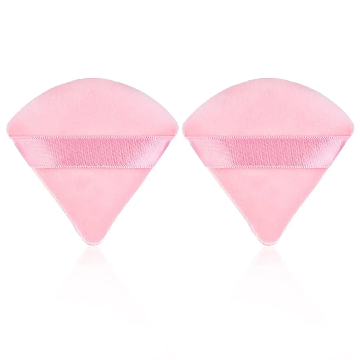 2Pcs Triangle Powder Puff Face Makeup Sponge Soft Velvet Cosmetic Puff Blender Beauty Foundation Sponge Make Up Accessories