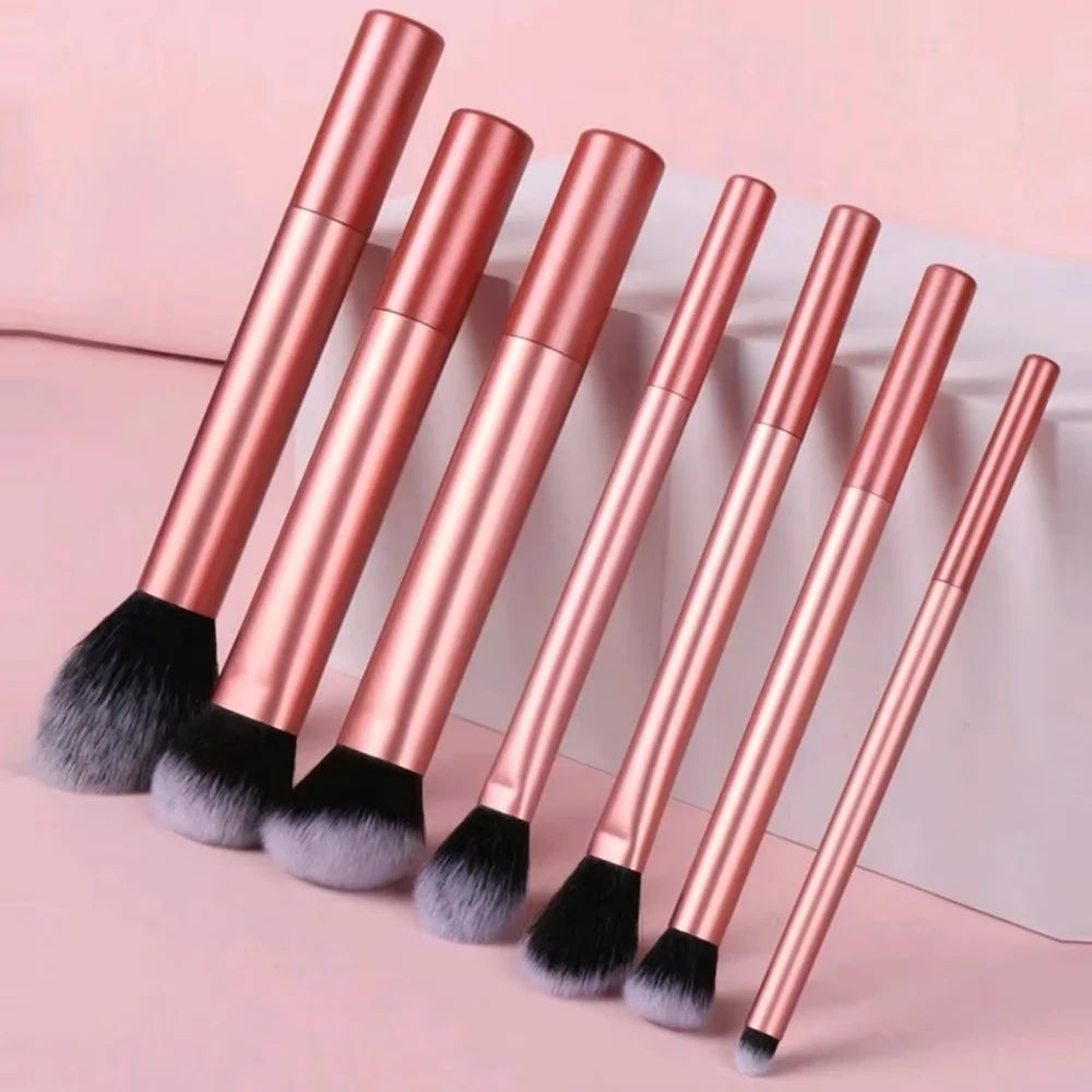 12pcs Makeup Brush Kit Soft Synthetic Hair Make Up Brushes Foundation Blush Eyeshadow Cosmetic Makeup Tools