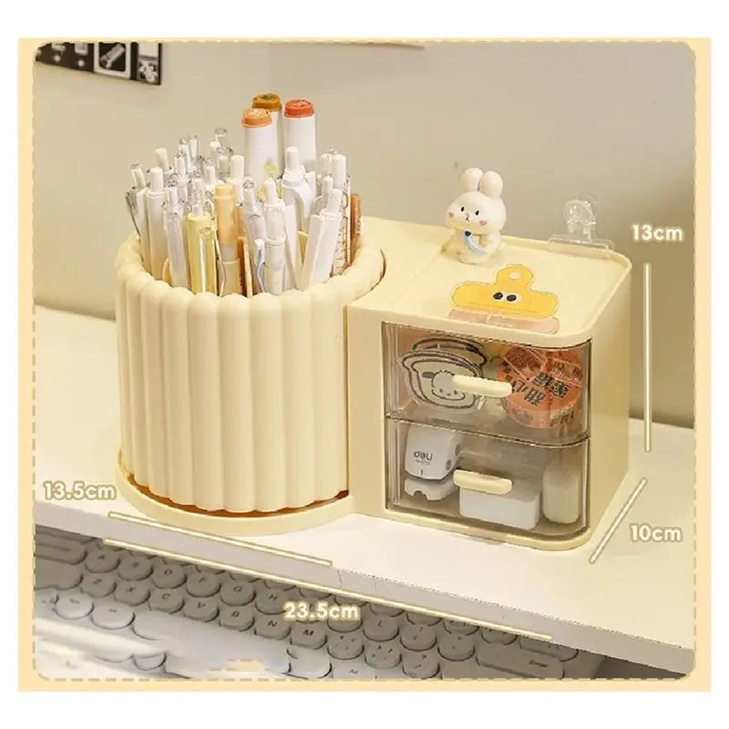 ABKW-Drawer Cosmetic Storage Box Large Capacity Makeup Organizer Home Skin Care Desktop Lipstick Brush Storage Tool
