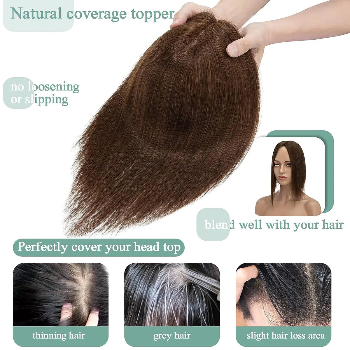 Silk Base Women Toupee Human Hair Wig 12x13cm 100% Brazilian Human Remy Hair System Silk Top Machine Made Women Topper Hairpiec