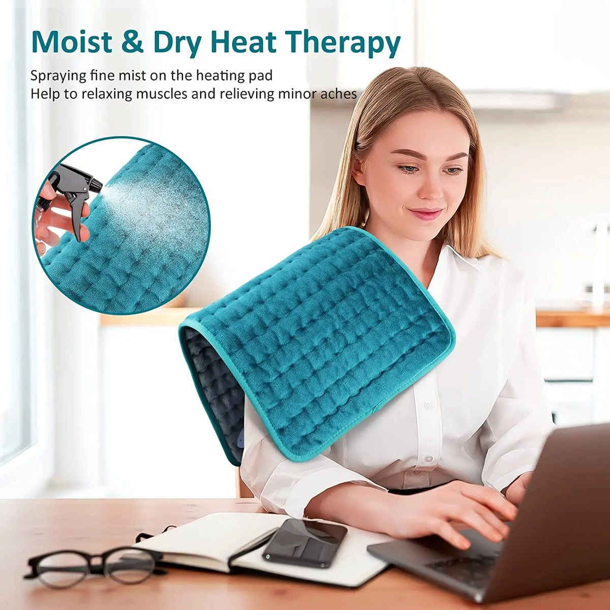 Electric Heating Pad Shoulder Back Leg Pain Relief Physiotherapy Winter Heater Timed Temperature Control Heating Blanket Mat