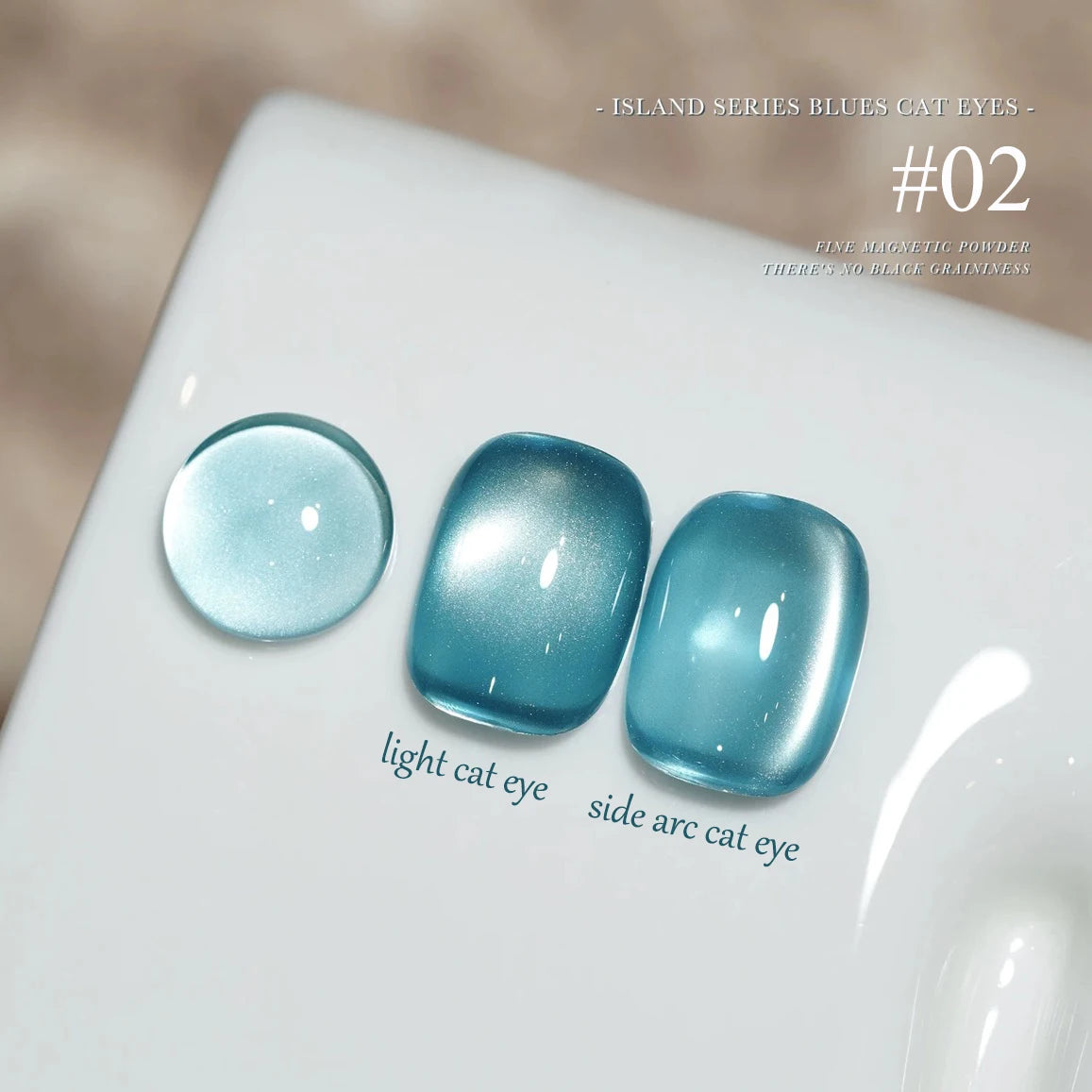 1-12pcs TC Summer Blue Glass Bead Cat Eye Gel Nail Polish Flash White Spar Nude Color Magnet Nail Art Gel Salon Christmas Nails