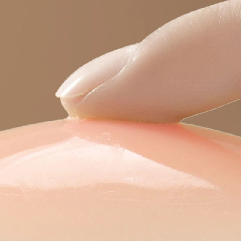 Reusable Breast Petals Lift Invisible Silicone Bra-less Pasties Pad Nipple Cover Invisible Petal Adhesive Stick on Bra 2-12pcs