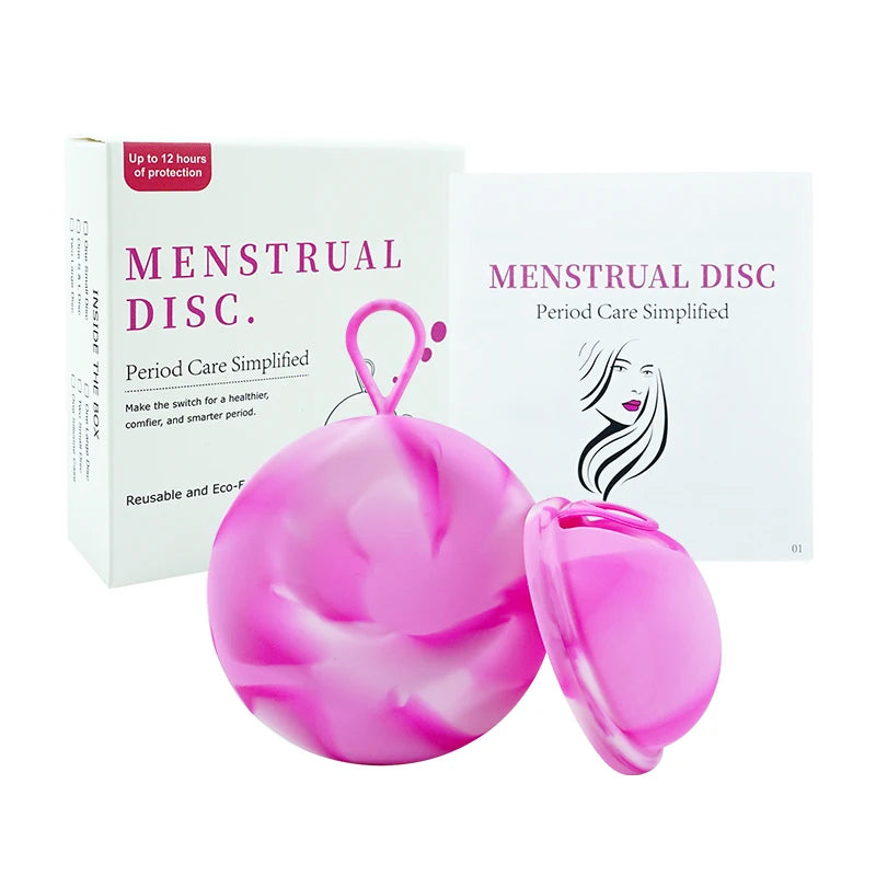 Soft Silicone Lady Cup Reusable certified Disc Accessories Bowls With Storage Case Kit Women Health Care Feminine Hygiene