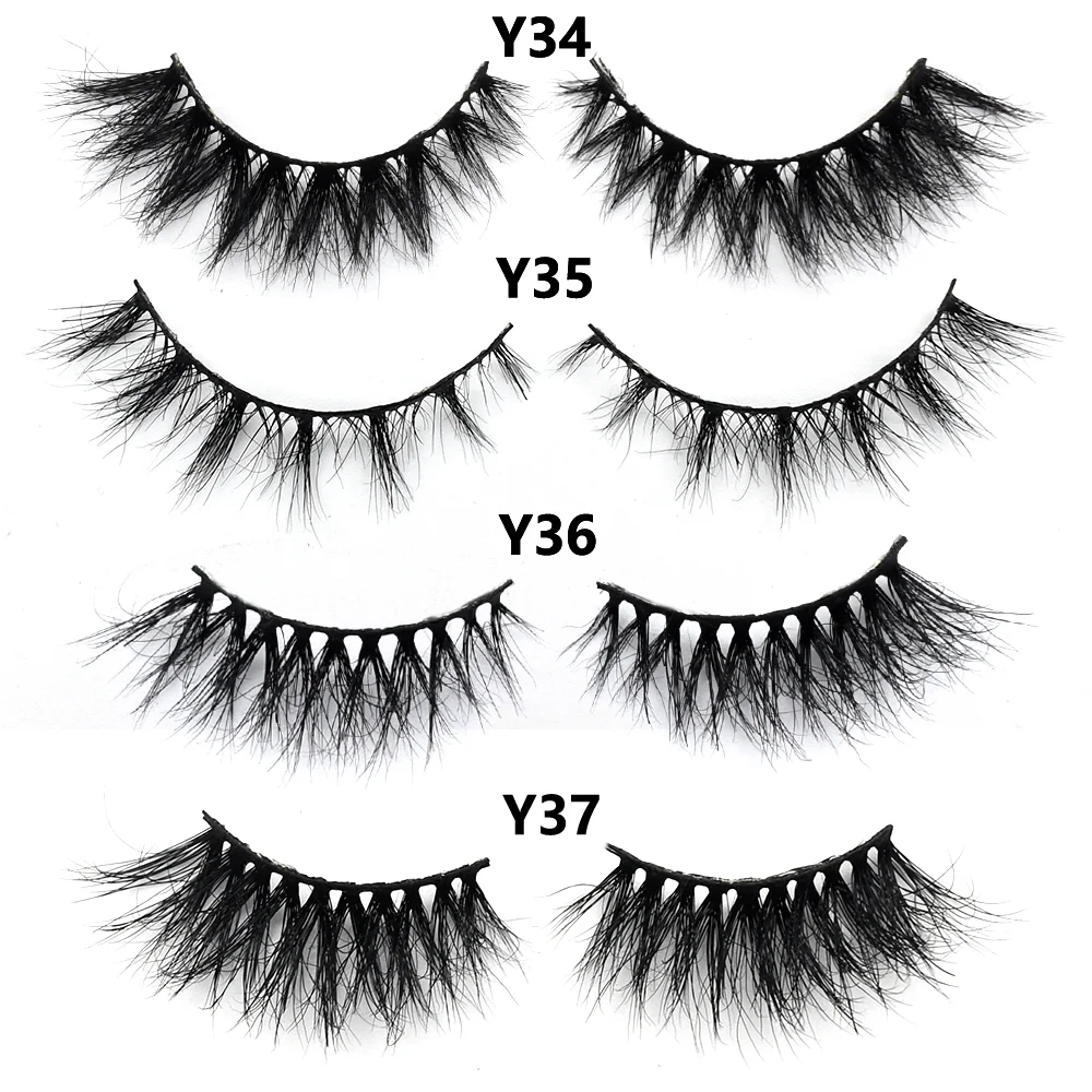 Half Lashes Short Mink Eyelashes Fluffy Soft False Eyelashes Wispy Cross Strip Eye Lashes Natural Mink Eyelash Extension Makeup