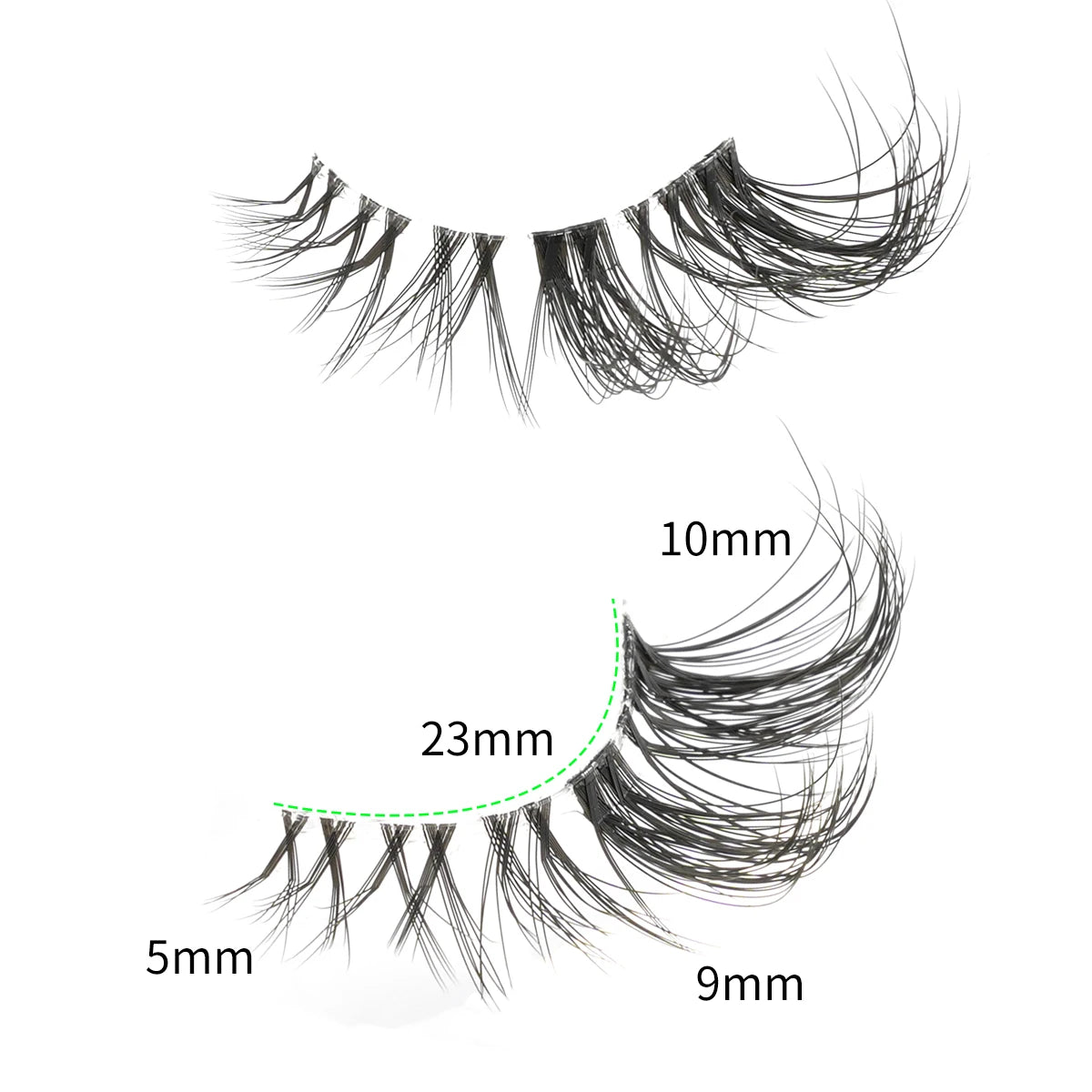 SHIDISHANGPIN 3/6/10 Pairs Half Lashes 3D Mink Lashes Faux Mink Natural Lash Soft Wispy Eyelash Dramatic False Eyelashes Makeup