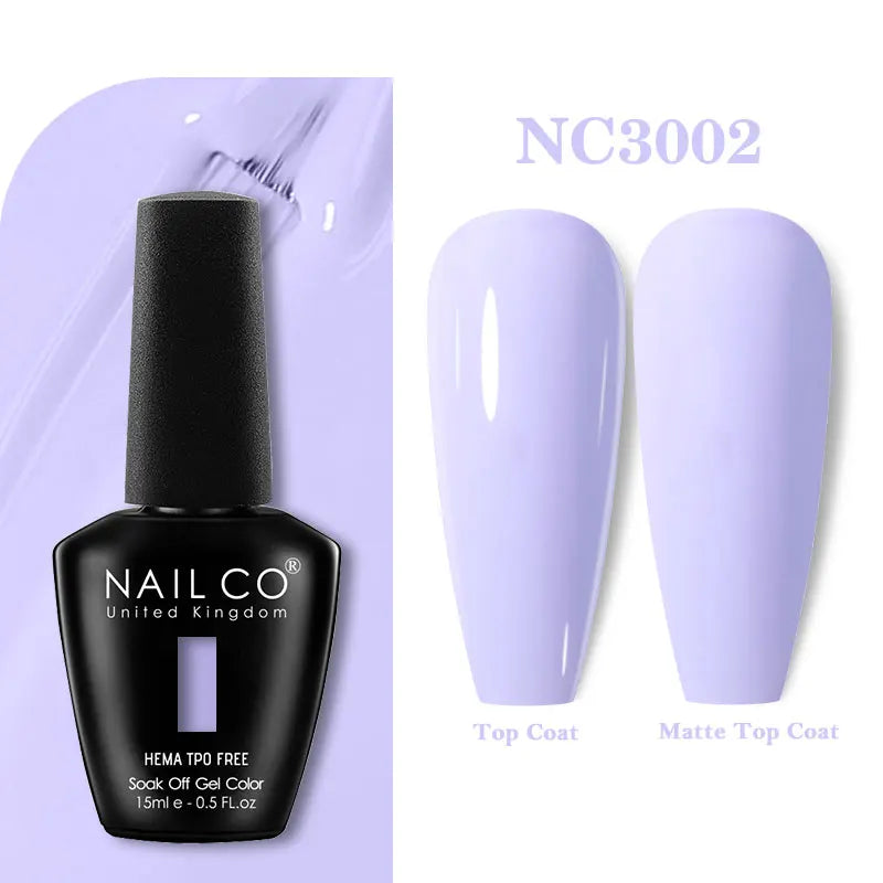 NAILCO 15ml TPO-Free Nail Gel Polish Vernis Semi Permanent Nails Art Manicure Design Hybrid Remover Gel Top Coat Ongle Gel UV
