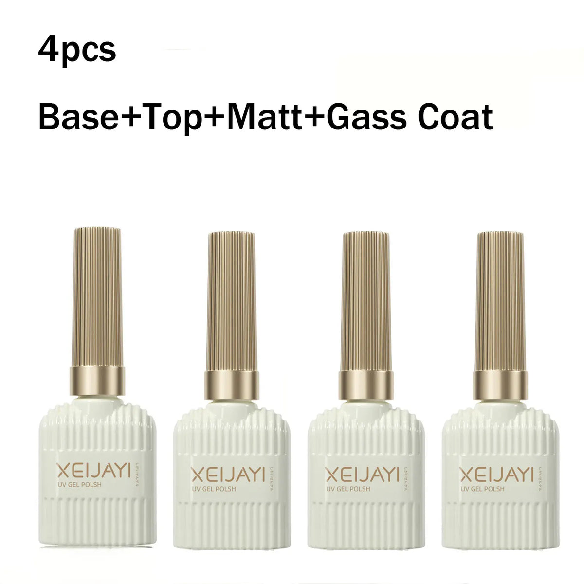 XEIJAYI Base Gel Super Top Coat Manicure Matte Top Coat Semi Permanent Soak Off UV Gel Varnish 15ml