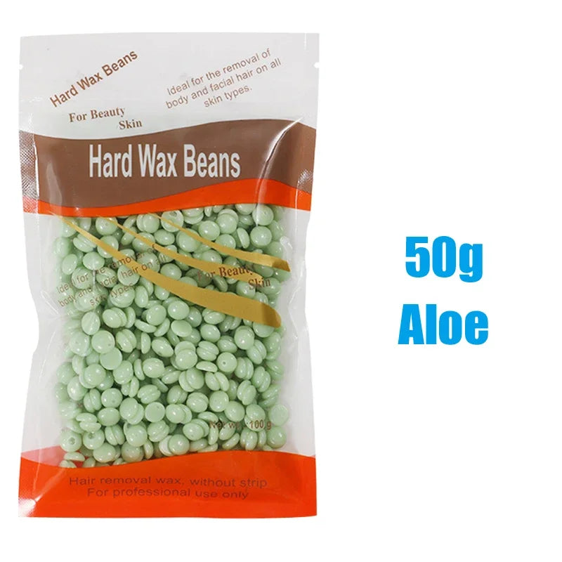 2026 Depilatory Wax Beans Hard Wax for Heating Machine Painless Hot Film Bikini Line Face Legs Body Hair Removal Treatment