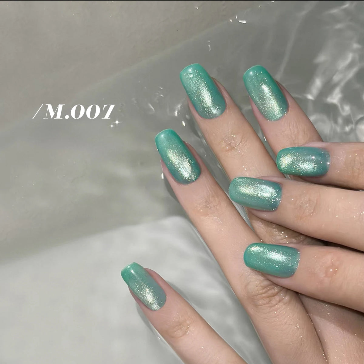 MIANEL 10ML 2026 New Satin Blue Glacier BubbleCrystal Cat Eye Gel Nail Polish For Nail Salons Blue Nails 1-8PCS
