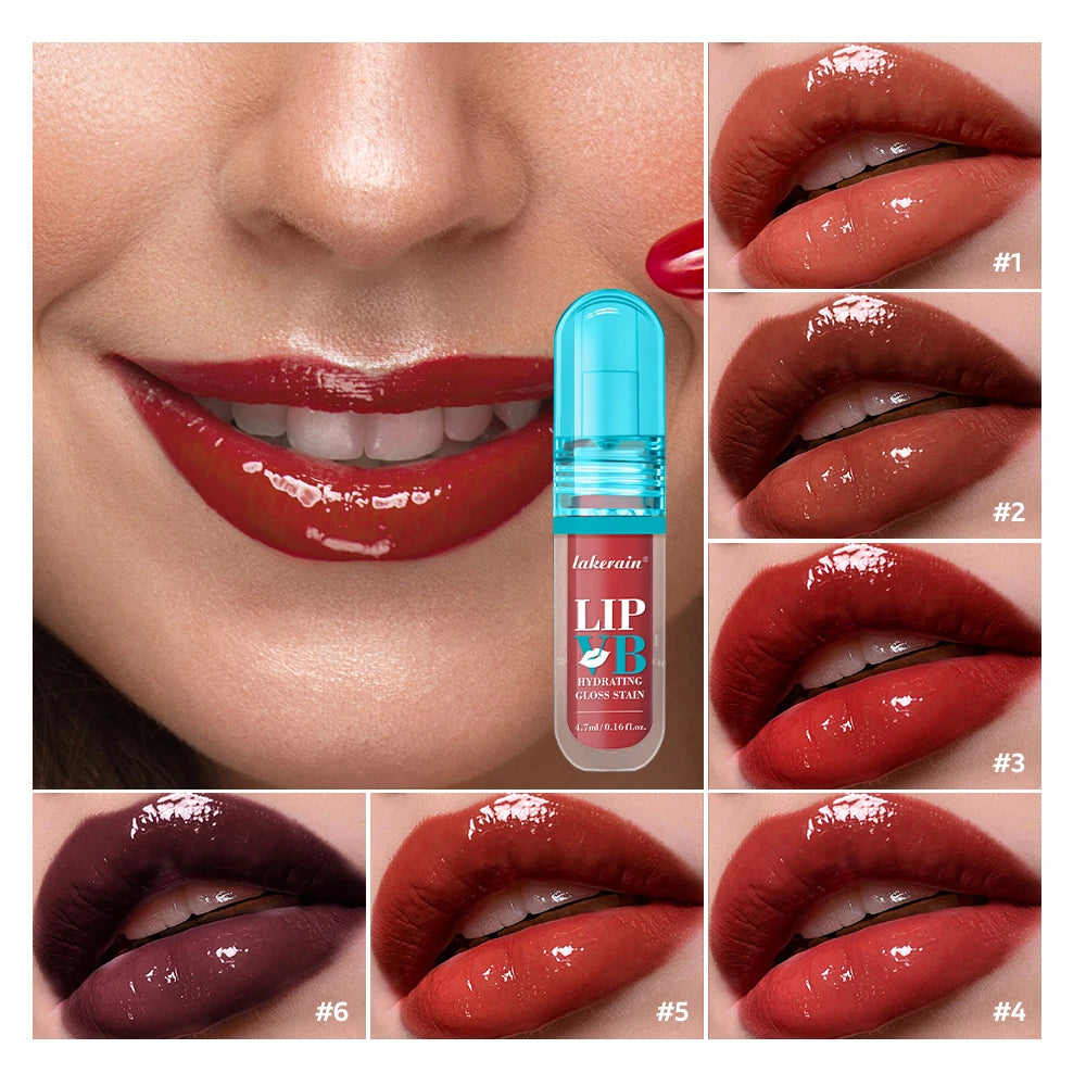 Lip Stain Vb Hydrating Gloss Stain 12HR Hydration Long-Lasting Moisturize Nourish Lips Hydra Honey Instant Glossy Wetness Makeup